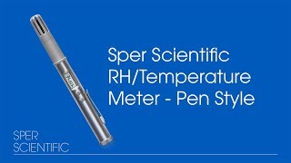 Sper Scientific RH  Temperature Meter  Pen Style [upl. by Ela553]