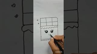 Choklet Drawing 🍫🍫 choklat drawing artwork shorts viral [upl. by Amieva175]