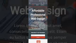 Simple website using HTML and CSS with sourcecode shorts shortvideo html html5 [upl. by Torrin]