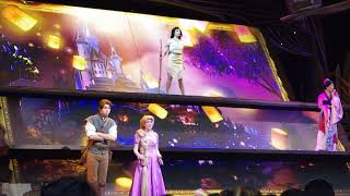 Disneyland Magical Map show Pocahontas Rapunzel Flynn and Mulan [upl. by Koenig]