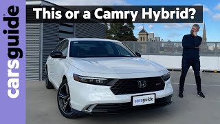 Better than Toyota Camry Honda Accord hybrid 2024 review New eHEV RS tested [upl. by Llenej]