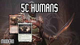 Unleashing the Power of Human Aggro  5c Humans  Modern  MTGO [upl. by Rhodes882]