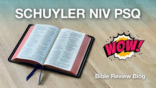 Schuyler NIV Personal Size Quentel PSQ – Full Bible Review [upl. by Petes]