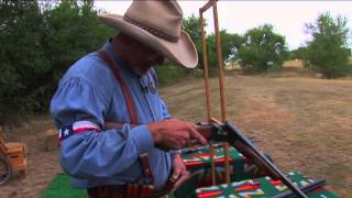 Double Barrel Shotgun Loading and Unloading a SidebySide  Cowboy Action Shooting [upl. by Aehtrod]