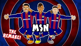 🎵MSN The Remake🎵 Messi Suarez Neymar  The Song [upl. by Ziul]