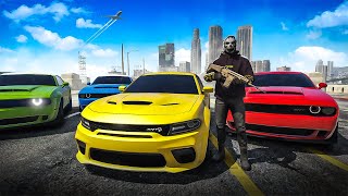 Cops HATED My Dodge Demon Gang in GTA 5 RP [upl. by Rowell90]