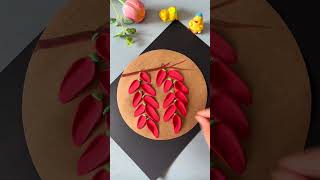 Autumn handmade paintings that kindergarten children can make sundrying peppers kindergarten [upl. by Aneeroc]