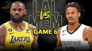 Los Angeles Lakers vs Memphis Grizzlies Game 6 Full Highlights  2023 WCR1  FreeDawkins [upl. by Noami]