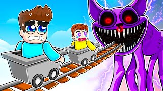 CART RIDE INTO CATNAP SCARY ROBLOX [upl. by Akyre]