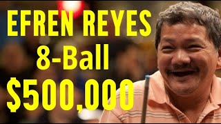 EFREN REYES vs Rodney Morris 500000 8BALL [upl. by Aicilyt]