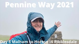 Pennine Way 2021  Day 6 Kirkby Malham to Horton in Ribblesdale [upl. by Smaj]