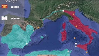 Second Punic War in 1 minute [upl. by Wolram]