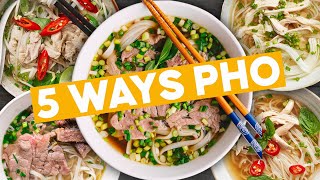 Vietnamese Pho 5 WAYS to make Pho at home  Marions Kitchen [upl. by Akiaki]