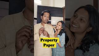 Property Paper shorts trending viral comedy husbandwife [upl. by Fried]