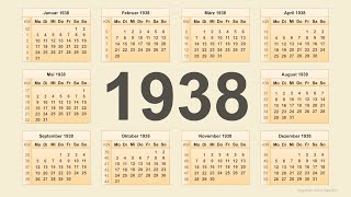 Kalender 1938 [upl. by Hasina]