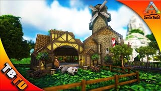 OVIS FARM AND WINDMILL  Castle Keeps and Forts Medieval Architecture  Ark Survival Evolved [upl. by Naivatco172]