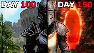 I Spent 150 Days in Skyrim Legendary Survival [upl. by Ahsenid]