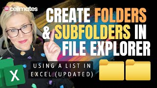 Create HUNDREDS of folders in File Explorer FAST using an Excel List [upl. by Aramanta]