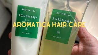 Aromatica hair care  Aromatica rosemary root enhancer amp Aromatica rosemary shampoo review 2024 [upl. by Eisele156]