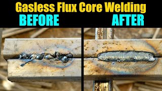 Learn Perfect Flux Core Welds In 10 Mins  Gasless Flux Core Welding For Beginners Tips And Tricks [upl. by Bride]