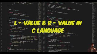 L  value amp R  value  C  Language [upl. by Matazzoni24]