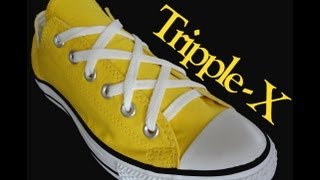 How to Triple X Lace shoes with Lace Anchors [upl. by Voss]