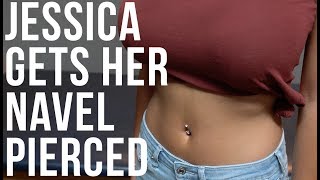 Jessica Gets Her Navel  Belly Button Pierced  UrbanBodyJewelrycom [upl. by Portingale253]