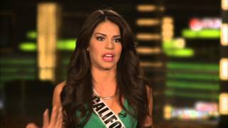 Miss California Mabelynn Capelujs Official 2013 Miss USA Interview  Celebscom [upl. by Xad]