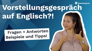 Vorstellungsgespräch auf Englisch  Fragen amp Antworten  ganzes Vorstellungsgespräch [upl. by Holman]