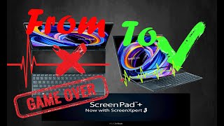 Black ScreenPad Plus Not working Fix 2023 2024 Asus Zenbook Duo 14 UX482EAR [upl. by Scholem]