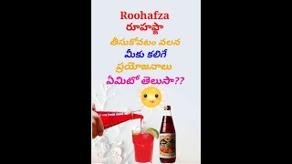 rooh afza recipe in telugufeel refreshsummer special sharbat [upl. by Akirret]