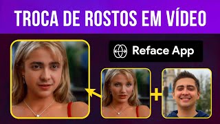 Reface App  Tutorial TROCA DE ROSTOS em vídeo pelo celular  É tipo Deepfake [upl. by Eceinwahs]