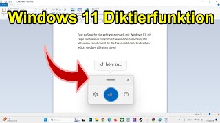 Windows 11 Diktierfunktion  Spracheingabe aktivieren  Anleitung [upl. by Aerdnuahs]