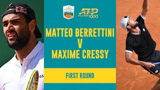 Maxime Cressy vs Matteo Berrettini Highlights  Rolex MonteCarlo Masters 2023 [upl. by Cornish]