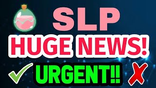 SLP Coin News Today Smooth Love Potion SLP Price Prediction Today [upl. by Minabe]