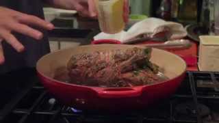 Red wine and honey glazed leg of lamb [upl. by Farlay]