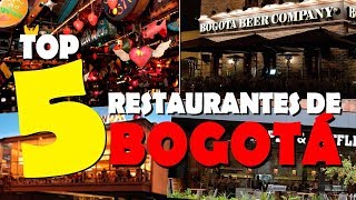 5 Restaurantes que debes visitar en Bogotá  COLOMBIA  De Viaje Con Alejo [upl. by Essilec]