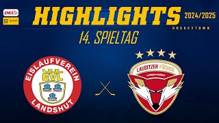 EV Landshut vs Lausitzer Füchse Game Highlights [upl. by Job173]