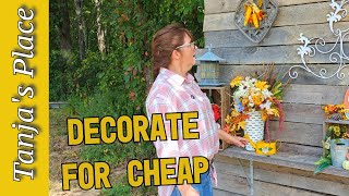 Cheap Decoration Tricks  Fall Deco on a Budget [upl. by Delle]