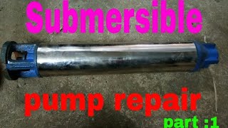 Submersible pump repair How to repair Submersible pump [upl. by Anahsat]