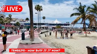 🔴LIVE Costa Adeje Fanabe Las Americas How Busy is Tenerife now ☀️ [upl. by Assennev]