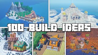 100 Build Ideas for Your Minecraft Survival World [upl. by Ahsinat]