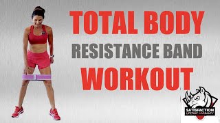 TOTAL BODY CIRCUIT USING RESISTANCE BANDS BY FITBEAST [upl. by Nodnerb]