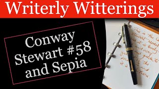 Conway Stewart 58 and Diamine Sepia [upl. by Applegate]