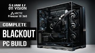 BLACKOUT PC BUILD  No RGB  Lian Li O11 Vision  Arctic  Core i7 14700k  Gigabyte RTX4070  Z790 [upl. by Block]