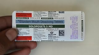 Solopose 05 mg tablet hindi क्या यही नींद की टेबलेट है [upl. by Hi]