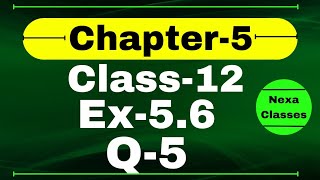 Class 12 Ex 56 Q5 Math  Differentiability  Q5 Ex 56 Class 12 Math  Ex 56 Q5 Class 12 Math [upl. by Amadis161]