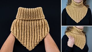 The simplest knitted snood quickly and easily [upl. by Elie]