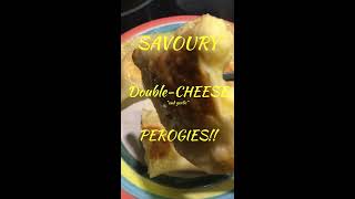 HOMEMADE Savoury Garlic AsiagoCheddar PIEROGIES  Crispy amp Delicious [upl. by Yahc86]