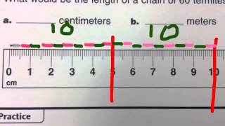 Decimal Place Value with Meters Centimeters and Millimeters home link 510 [upl. by Magocsi]